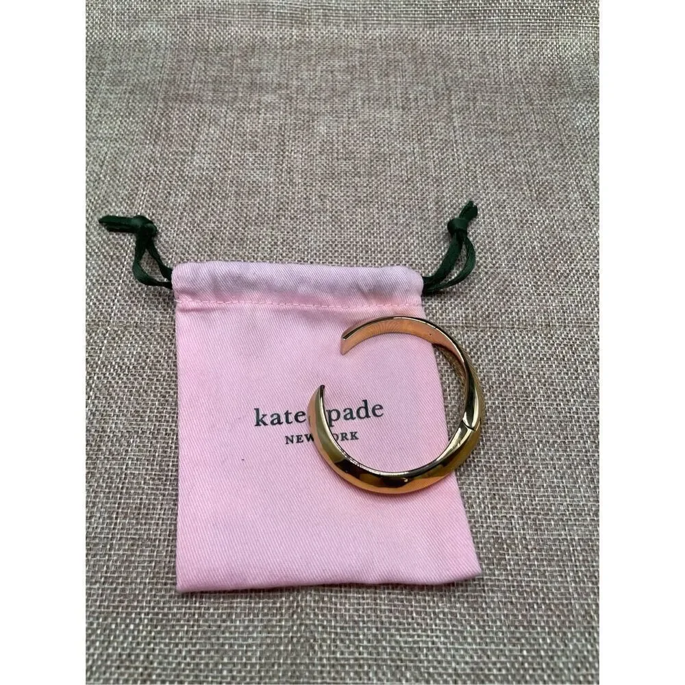 Kate Spade Raise the Bar Cuff Hinged Bracelet Gold-Tone